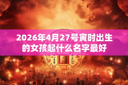 2026年4月27号寅时出生的女孩起什么名字最好