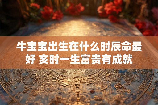 牛宝宝出生在什么时辰命最好 亥时一生富贵有成就