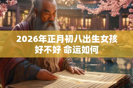 2026年正月初八出生女孩好不好 命运如何