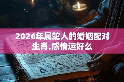 2026年属蛇人的婚姻配对生肖,感情运好么