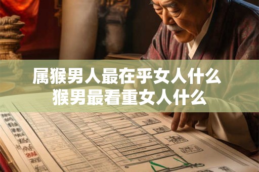 属猴男人最在乎女人什么 猴男最看重女人什么