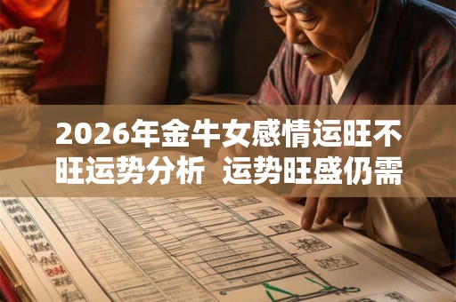 2026年金牛女感情运旺不旺运势分析  运势旺盛仍需低调