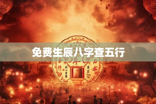 免费生辰八字查五行