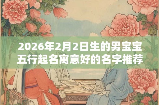 2026年2月2日生的男宝宝五行起名寓意好的名字推荐
