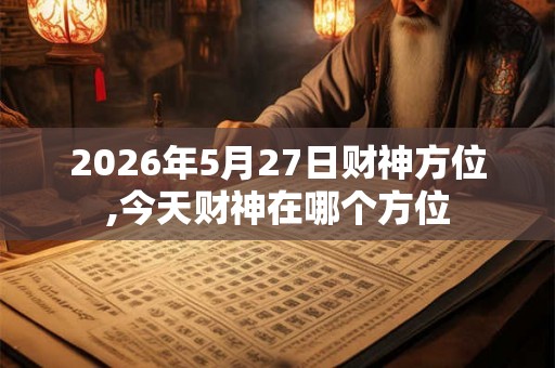 2026年5月27日财神方位,今天财神在哪个方位 2026年5月27日财神方位,今天财神在哪个方位
