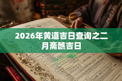 2026年黄道吉日查询之二月斋醮吉日