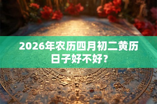 2026年农历四月初二黄历日子好不好？