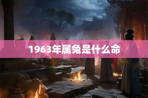 1963年属兔是什么命 1963年属兔是什么命