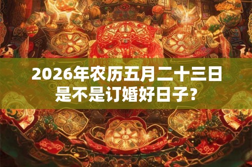 2026年农历五月二十三日是不是订婚好日子？