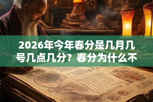 2026年今年春分是几月几号几点几分？春分为什么不叫春至？