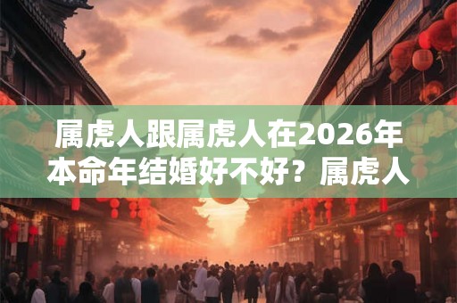 属虎人跟属虎人在2026年本命年结婚好不好？属虎人2026年婚姻运势