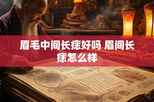眉毛中间长痣好吗 眉间长痣怎么样