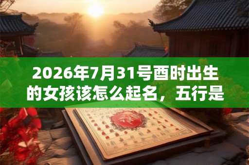 2026年7月31号酉时出生的女孩该怎么起名，五行是什么？