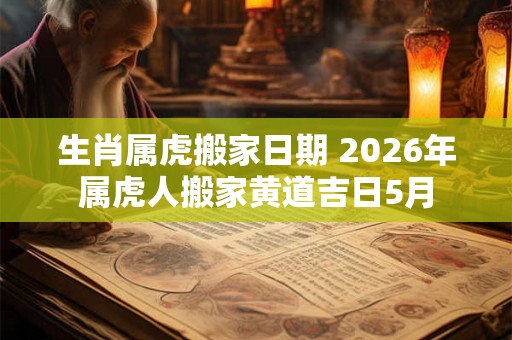 生肖属虎搬家日期 2026年属虎人搬家黄道吉日5月