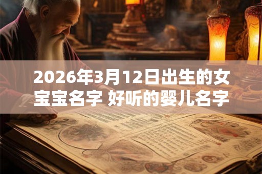 2026年3月12日出生的女宝宝名字 好听的婴儿名字 2026年3月12日出生的女宝宝名字 好听的婴儿名字
