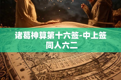 诸葛神算第十六签-中上签 同人六二