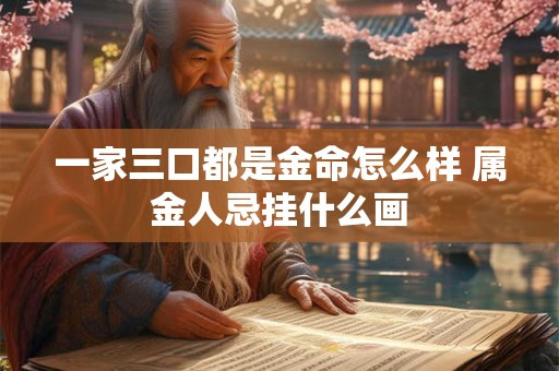 一家三口都是金命怎么样 属金人忌挂什么画