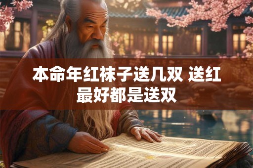 本命年红袜子送几双 送红最好都是送双 本命年红袜子送几双 送红最好都是送双