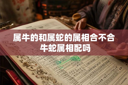 属牛的和属蛇的属相合不合 牛蛇属相配吗