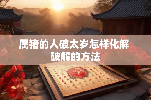 属猪的人破太岁怎样化解 破解的方法