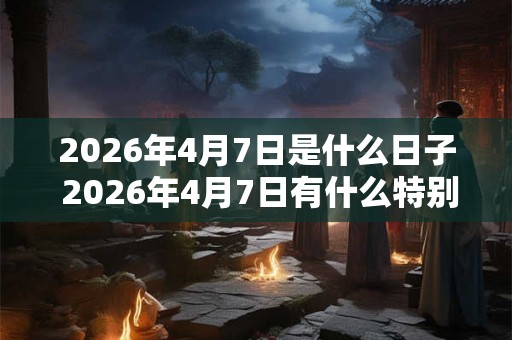 2026年4月7日是什么日子 2026年4月7日有什么特别的