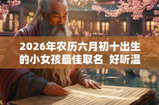2026年农历六月初十出生的小女孩最佳取名  好听温婉的名字