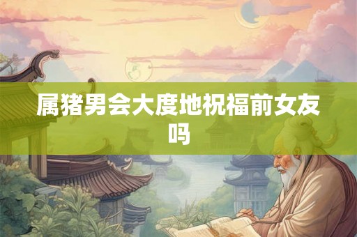 属猪男会大度地祝福前女友吗 属猪男会大度地祝福前女友吗