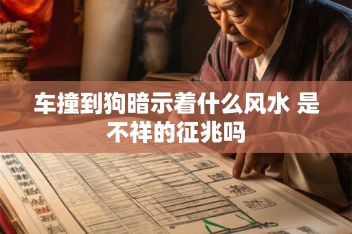 车撞到狗暗示着什么风水 是不祥的征兆吗