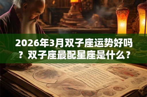 2026年3月双子座运势好吗？双子座最配星座是什么？