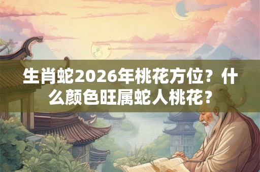 生肖蛇2026年桃花方位？什么颜色旺属蛇人桃花？