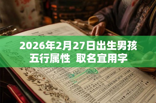 2026年2月27日出生男孩五行属性  取名宜用字