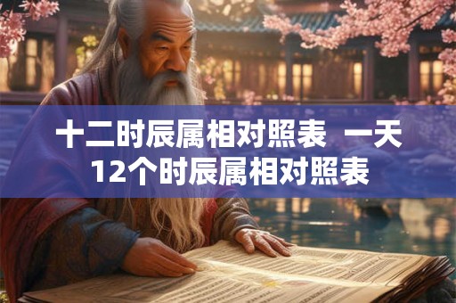 十二时辰属相对照表 一天12个时辰属相对照表 十二时辰属相对照表 一天12个时辰属相对照表