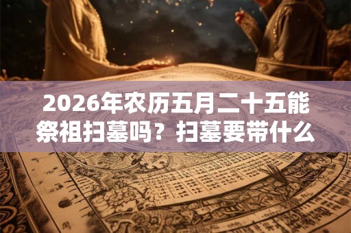 2026年农历五月二十五能祭祖扫墓吗？扫墓要带什么？