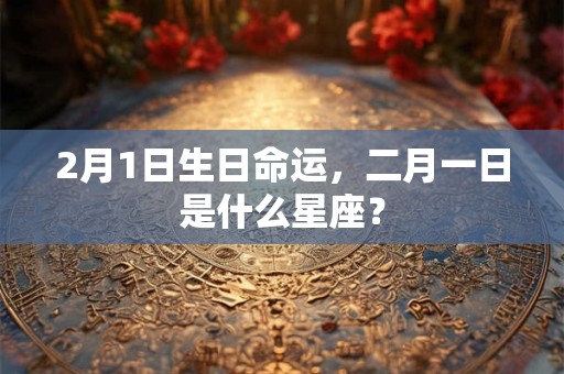 2月1日生日命运，二月一日是什么星座？