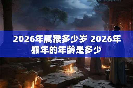 2026年属猴多少岁 2026年猴年的年龄是多少 2026年属猴多少岁 2026年猴年的年龄是多少