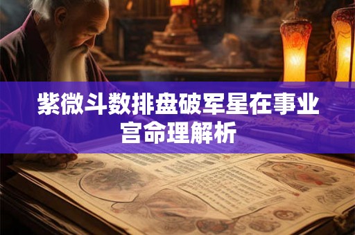 紫微斗数排盘破军星在事业宫命理解析