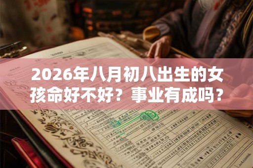 2026年八月初八出生的女孩命好不好？事业有成吗？