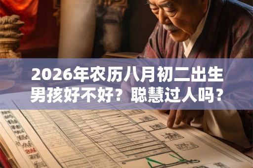 2026年农历八月初二出生男孩好不好？聪慧过人吗？