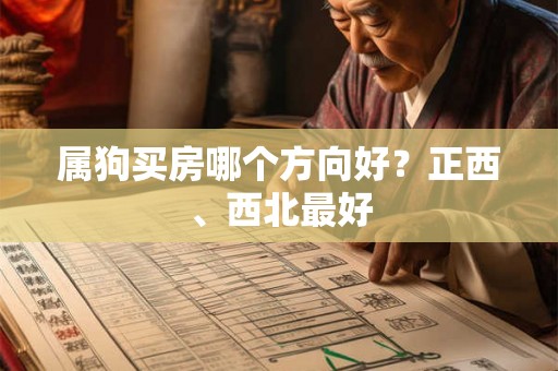 属狗买房哪个方向好？正西、西北最好