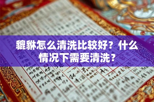 貔貅怎么清洗比较好?什么情况下需要清洗? 貔貅怎么清洗比较好?什么情况下需要清洗?