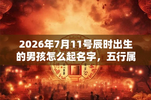 2026年7月11号辰时出生的男孩怎么起名字，五行属什么