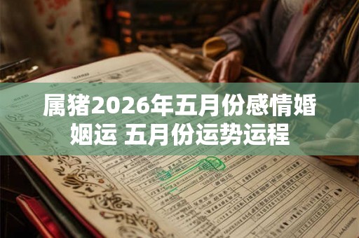 属猪2026年五月份感情婚姻运 五月份运势运程