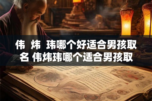 伟 炜 玮哪个好适合男孩取名 伟炜玮哪个适合男孩取名 伟 炜 玮哪个好适合男孩取名 伟炜玮哪个适合男孩取名