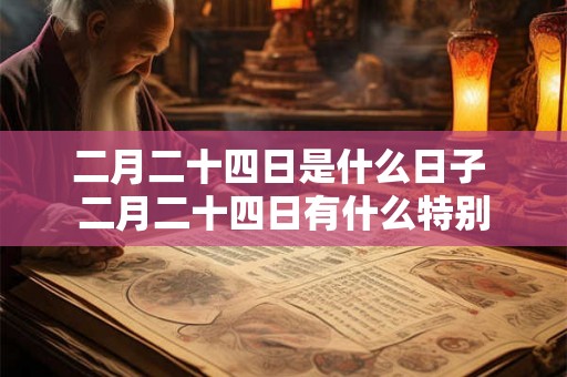 二月二十四日是什么日子 二月二十四日有什么特别