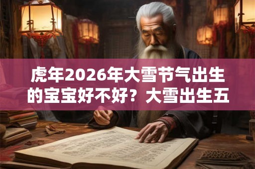 虎年2026年大雪节气出生的宝宝好不好？大雪出生五行八字