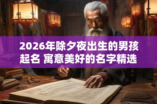 2026年除夕夜出生的男孩起名 寓意美好的名字精选
