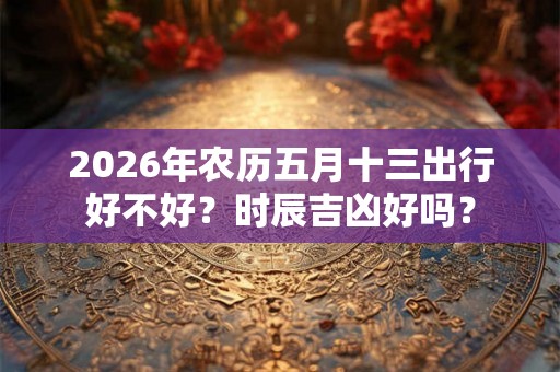2026年农历五月十三出行好不好？时辰吉凶好吗？