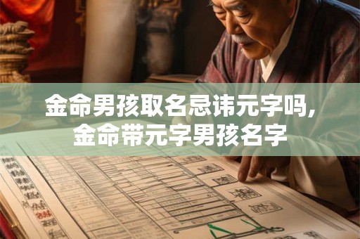 金命男孩取名忌讳元字吗,金命带元字男孩名字 金命男孩取名忌讳元字吗,金命带元字男孩名字