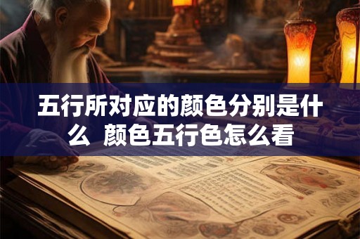五行所对应的颜色分别是什么  颜色五行色怎么看