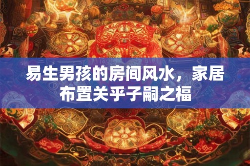 易生男孩的房间风水,家居布置关乎子嗣之福 易生男孩的房间风水,家居布置关乎子嗣之福